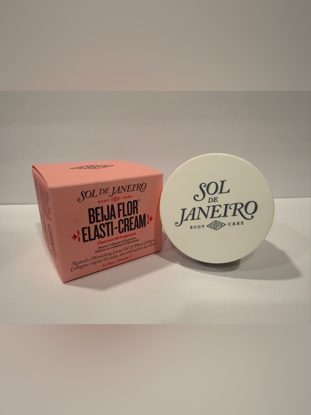 NEW 8.1 fl oz Sol de Janeiro Beija Flor Elasti-Cream Full Size with Box